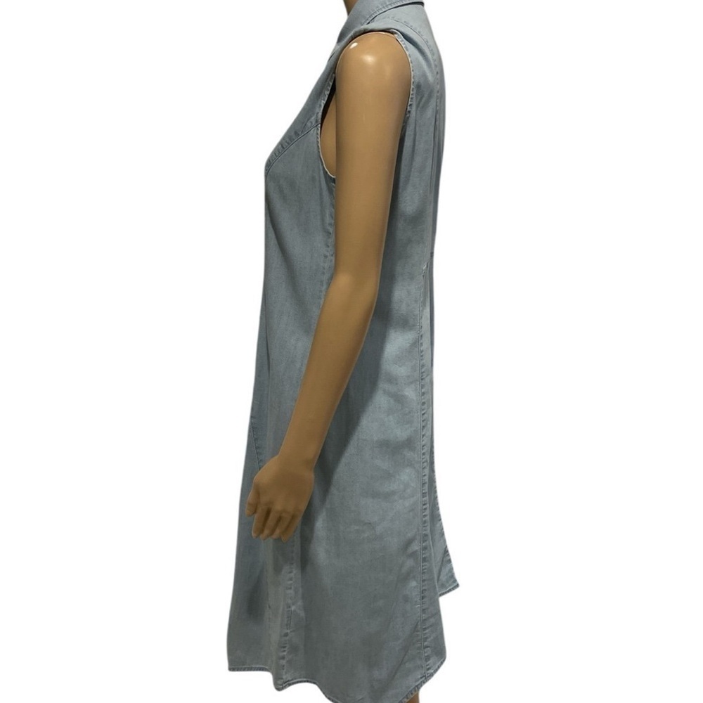 LOGO by Lori Goldstein Sleeveless Light Blue Denim Dress size XS - Picture 3 of 4